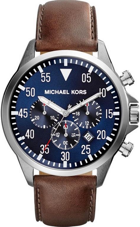 michael kors herrenchronograph mk8362 braun|Michael Kors MK8362 Gage Brown Watch Review.